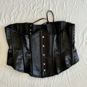 Orchard Under bust Corset - Black satin - size 34